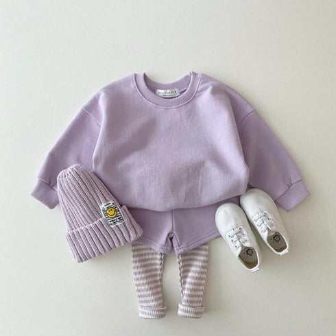 Spring and autumn candy-colored vests pants set